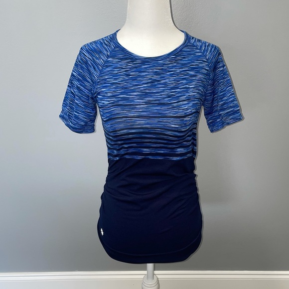 ATHLETA Finish Fast Spacedye Workout Tee Size XS - Picture 2 of 10